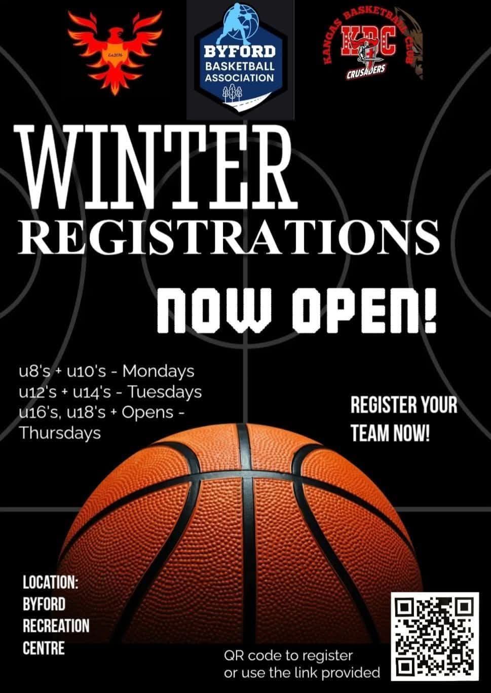 basketball registrations in Byford